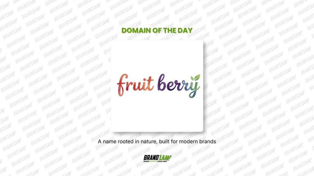 Domain of the Day: FruitBerry.com 14 Domain of the Day list blog 5