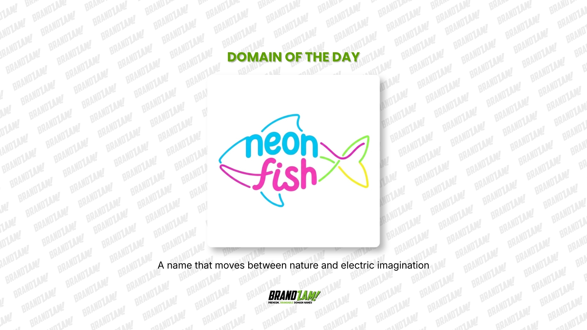 Neonfish.com premium brandable domain asset - BrandZam