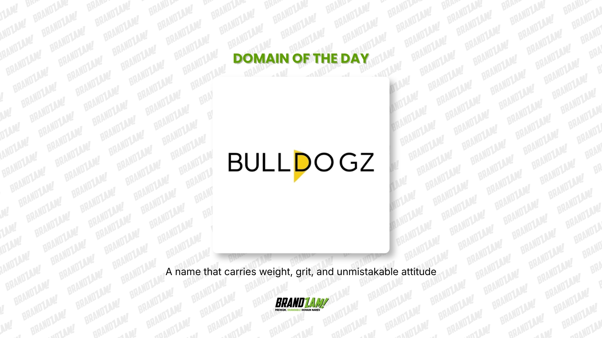 Bulldogz.com premium domain asset - BrandZam
